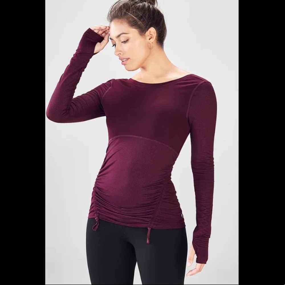 Fabletics Cashel Scoop Back L/S Top